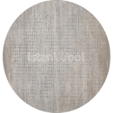 Alfombra Redonda Moderna con Diseño, Gruesa, Pelo con Relieve, Color Beige. Colección Atakoy.