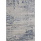 Alfombra Moderna con Diseño, Gruesa, Pelo con Relieve, Color Azul. Colección Atakoy.
