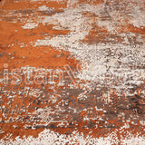 Alfombra Grande Moderna, Gruesa, Pelo con Relieve, Color Naranja. Colección Yildiz