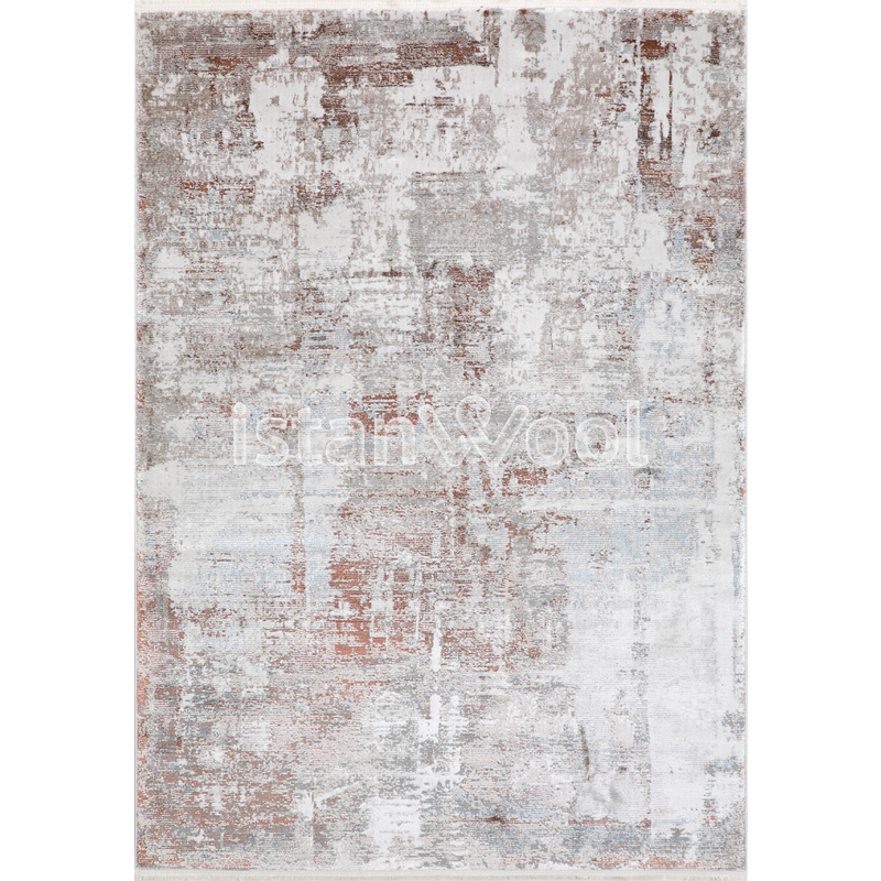 Alfombra Moderna con diseño, Gruesa, Pelo con Relieve, Color Gris. Colección Kilyos