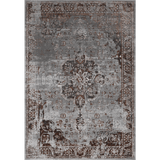Alfombra Moderna con Diseño, Estilo Tradicional, Gruesa, Pelo con Relieve, Color Gris. Colección Kilyos