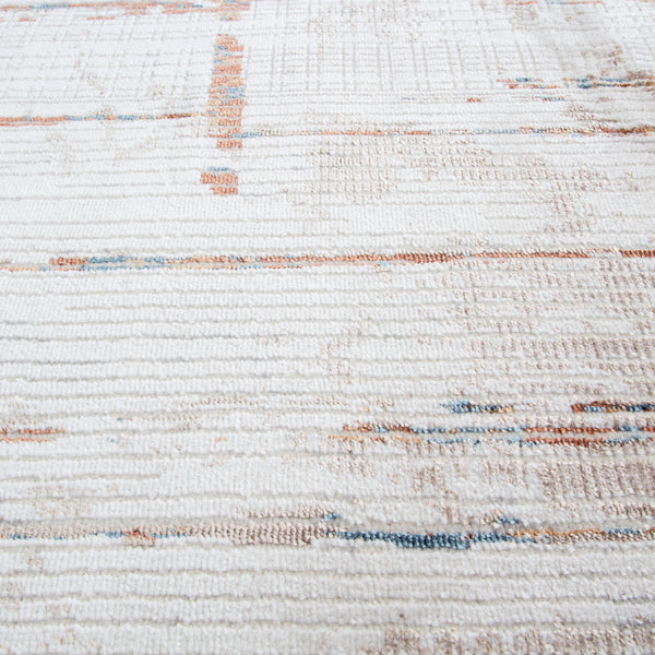 Alfombra Moderna con Diseño, Gruesa, Pelo con Relieve, Color Café. Colección Kilyos