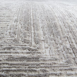 Alfombra Moderna con Diseño, Gruesa, Pelo con Relieve, Color Gris. Colección Kilyos
