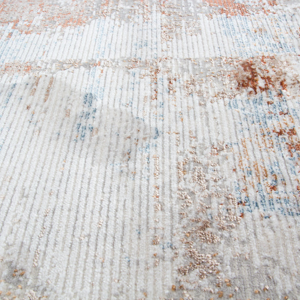 Alfombra Moderna con diseño, Gruesa, Pelo con Relieve, Color Gris. Colección Kilyos
