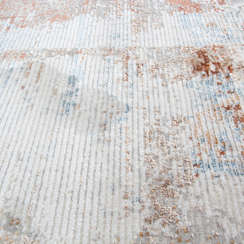 Alfombra Moderna con diseño, Gruesa, Pelo con Relieve, Color Gris. Colección Kilyos