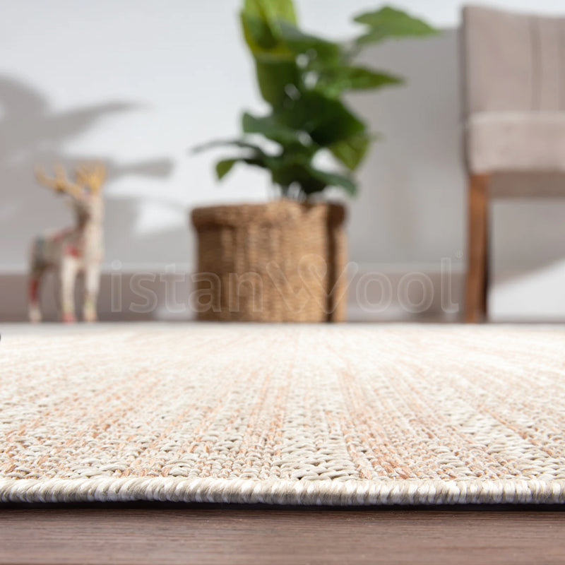 Alfombra Moderna de Sísalo, Gruesa, Color Beige. Colección Pera Sisal