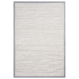 Alfombra Moderna de Sísalo, Gruesa, Color Beige con Borde Gris. Colección Pera Sisalo