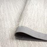 Alfombra Moderna de Sísalo, Gruesa, Color Beige con Borde Gris. Colección Pera Sisalo