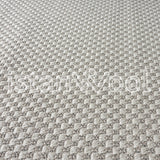 Alfombra Moderna Sisalo, Color Beige Con Borde Café. Colección Pera Sisal