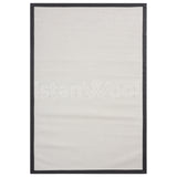 Alfombra Moderna Sisalo, Color Beige Con Borde Negro. Colección Pera Sisalo.