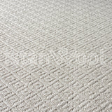 Alfombra Moderna Sisalo, Color Beige Con Borde Negro. Colección Pera Sisalo.