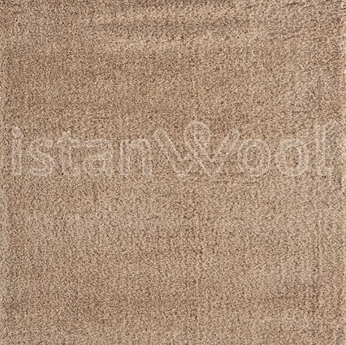 Alfombra Moderna Tipo Shaggy, Gruesa, Pelo Largo, Color Beige. Colección Shaggy.