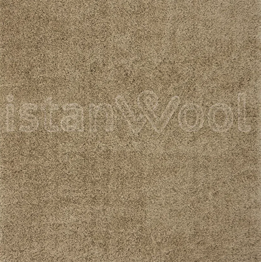 Alfombra Moderna Tipo Shaggy, Gruesa, Pelo Largo, Color Beige. Colección Shaggy.