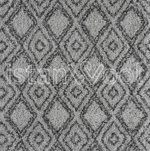 Alfombra Grande Moderna Tipo Shaggy, Gruesa, Pelo Largo, Color Gris. Colección Shaggy.
