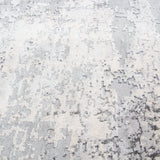 Alfombra Redonda Moderna con Diseño, Gruesa, Pelo con Relieve, Color Gris. Colección Atakoy.