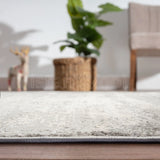 Alfombra Redonda Moderna con Diseño, Gruesa, Pelo con Relieve, Color Gris. Colección Atakoy.