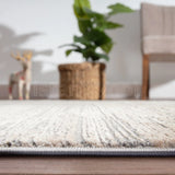Alfombra Moderna con Diseño, Gruesa, Pelo con Relieve, Color Beige. Colección Atakoy.