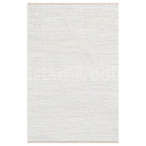 Alfombra Moderna Lisa Gruesa, Pelo Corto, Color Blanca. Colección Riva.