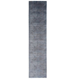 Alfombra Moderna, Gruesa, Pelo Corto, Color Azul con Café. Colección Riva.