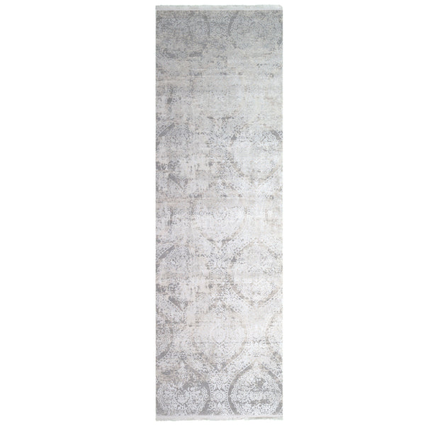 Alfombra Moderna con Diseño, Gruesa, Pelo con Relieve, Color Blanco. Colección Ulus.