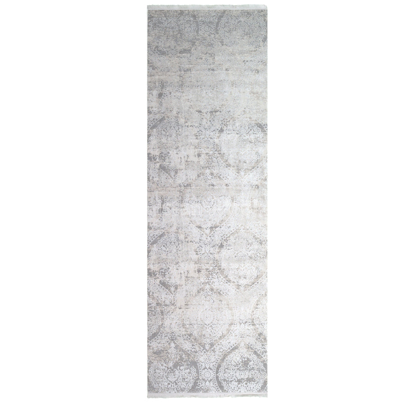 Alfombra Moderna con Diseño, Gruesa, Pelo con Relieve, Color Blanco. Colección Ulus.