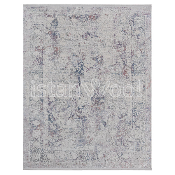 Alfombra Grande Moderna, Gruesa, Pelo con Relieve, Multicolor. Colección Ulus