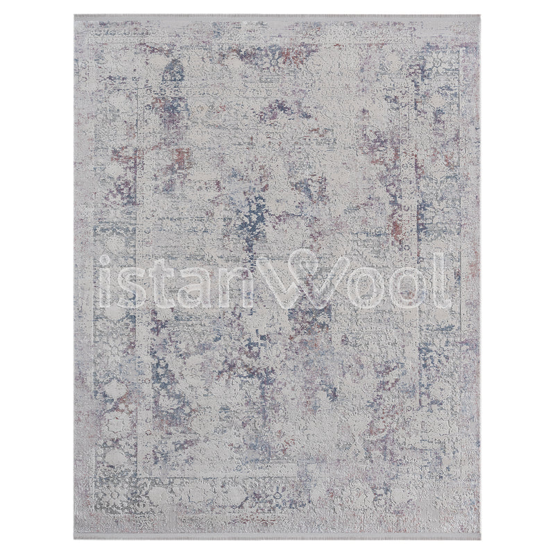 Alfombra Grande Moderna, Gruesa, Pelo con Relieve, Multicolor. Colección Ulus