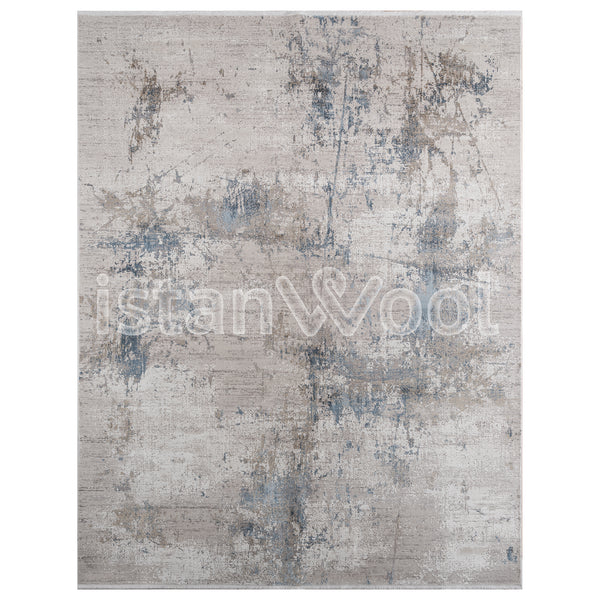 Alfombra Grande Moderna, Gruesa, Pelo con Relieve, Beige.  Colección Bebek.