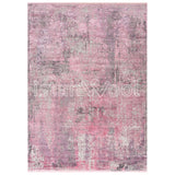 Alfombra Moderna Pelo Corto, Rosada. Colección Ortakoy