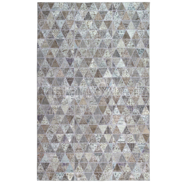 Alfombra Patchwork Pelo Corto, Café. Colección Kadıkoy.