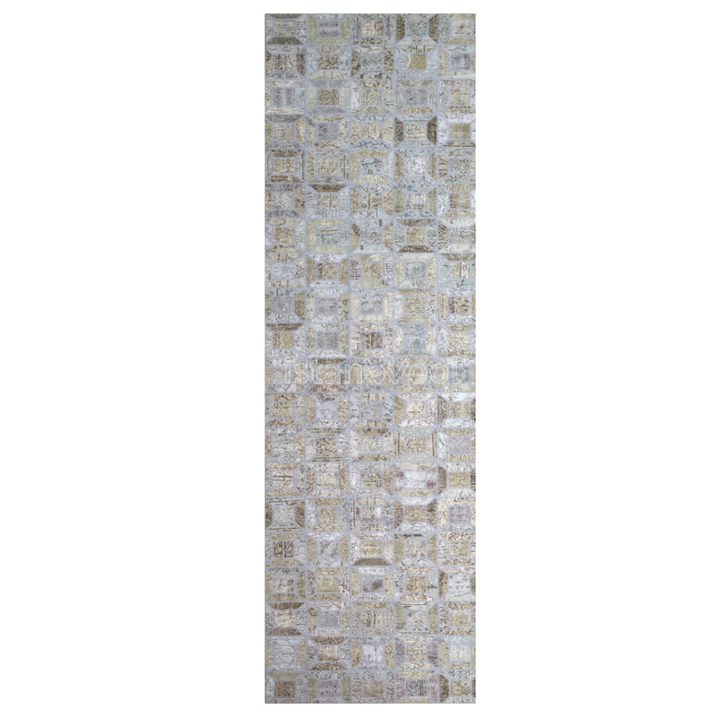 Alfombra Patchwork Pelo Corto, Gris. Colección Kadıkoy.