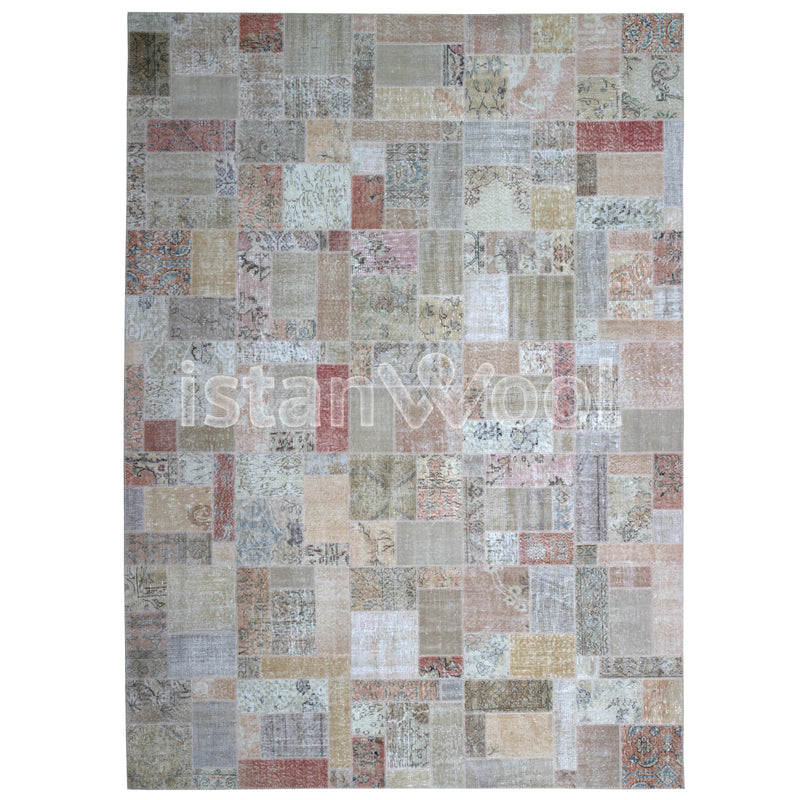 Alfombra Patchwork Pelo Corto, Multicolor. Colección Kadıkoy.