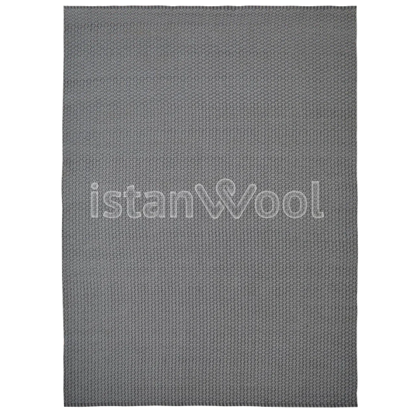 Alfombra hecha a mano para Terraza Tipo Boucle, Color Gris. Colección Tibet