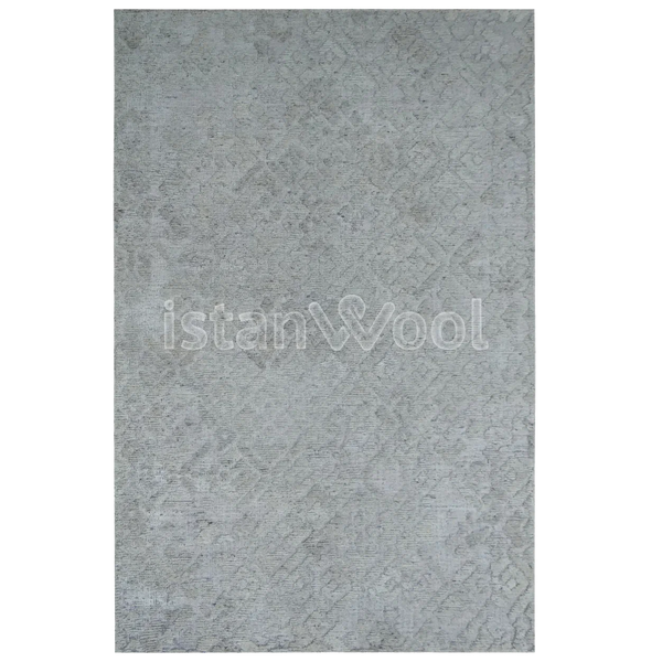 Alfombra Moderna para Terraza Tipo Boucle, Color Blanco. Colección Tibet