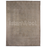 Alfombra Grande Moderna Con Diseño, Pelo Corto. Color Café. Colección Sirkeci