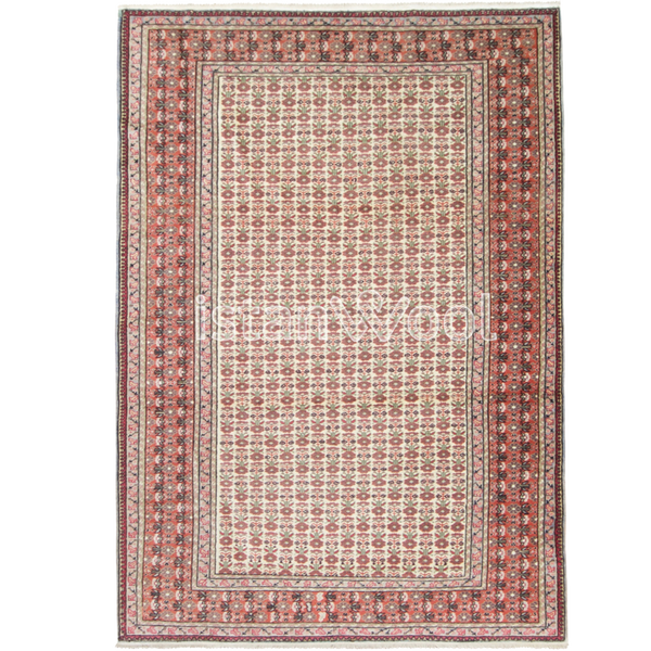 Alfombra Antigua de Lana, Color Rojo. Colección Antigua
