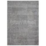 Alfombra Grande Moderna Premium, Gruesa, Pelo con Relieve, Color Gris. Colección Kathmandu.