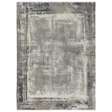 Alfombra Grande Moderna, Gruesa, Pelo con Relieve, Color Gris y Dorada. Colección Bebek.