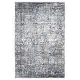 Alfombra Moderna Grande, Pelo Corto, Gris. Colección Bebek
