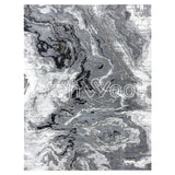 Alfombra Grande Moderna, Gruesa, Pelo con Relieve, Color Gris. Colección Bebek.