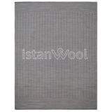 Alfombra Hecha a Mano para Terraza Tipo Boucle, Color Gris. Colección Tibet