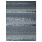 Alfombra Moderna Premium, Gruesa, Pelo con Relieve, Color Azul. Colección Kathmandu.