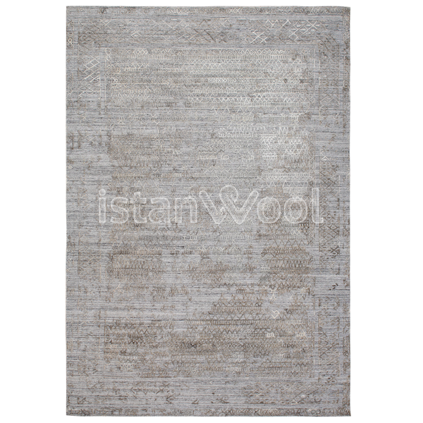 Alfombra Grande Moderna Premium, Gruesa, Pelo con Relieve, Color Café. Colección Kathmandu.