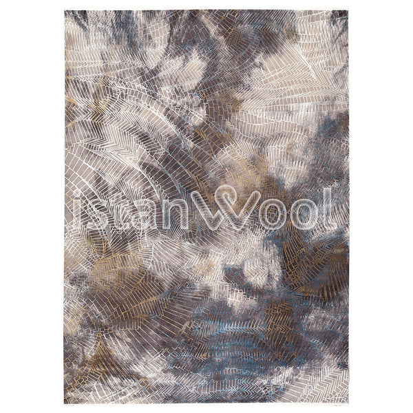Alfombra Grande Premium Moderna, Gruesa, Pelo con Relieve, Multicolor. Colección Emirgan