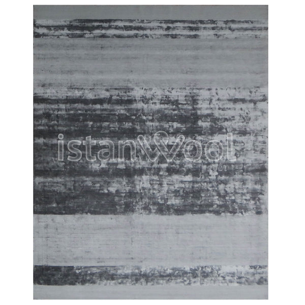 Alfombra Moderna Premium, Gruesa, Pelo con Relieve, Color Gris. Colección Kathmandu.