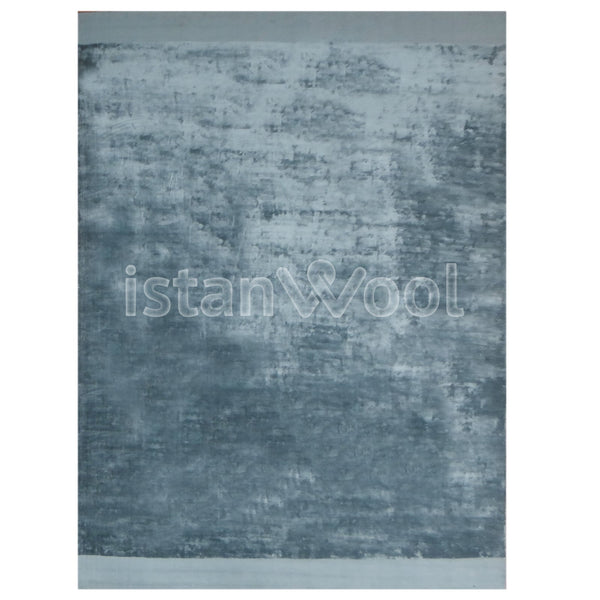Alfombra Moderna Premium, Gruesa, Pelo con Relieve, Color Azul. Colección Kathmandu.