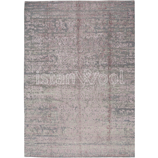 Alfombra Moderna, Gruesa, Pelo con Relieve, Color Rosado. Colección Everest