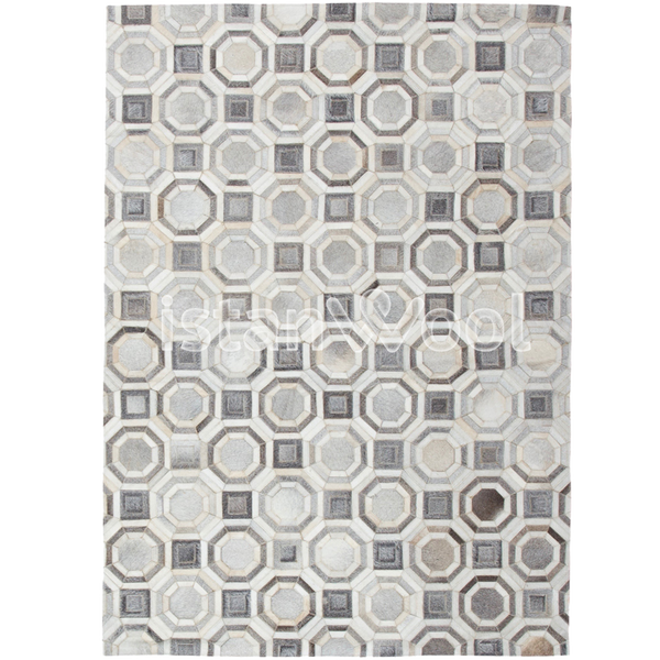 Alfombra Moderna, Gruesa, Pelo con Relieve, Color Beige. Colección Bhaktapur