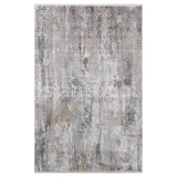 Alfombra Moderna, Gruesa, Pelo con Relieve, Gris. Colección Bebek.