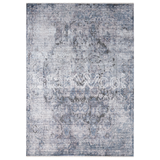 Alfombra Moderna Con Diseño, Gruesa, Pelo con Relieve, Color Azul. Colección Riva